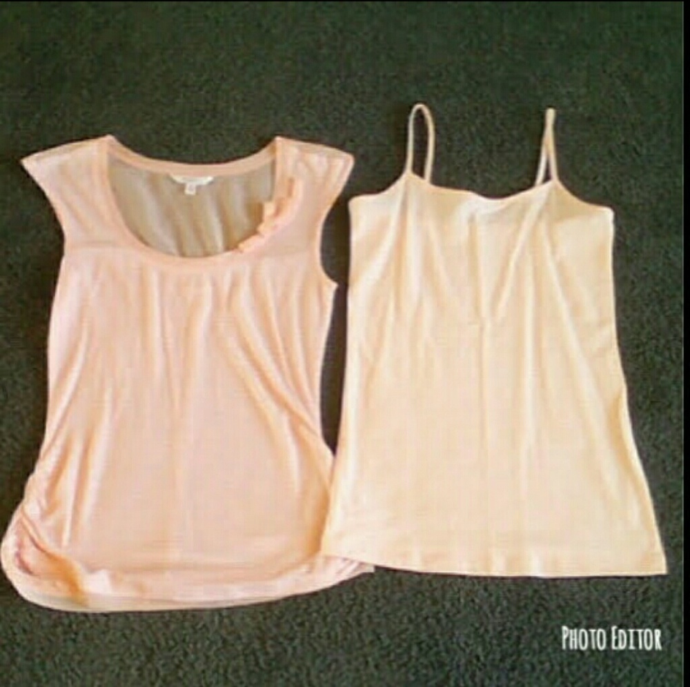 Jrs xs pink blouse with matching jrs s cami